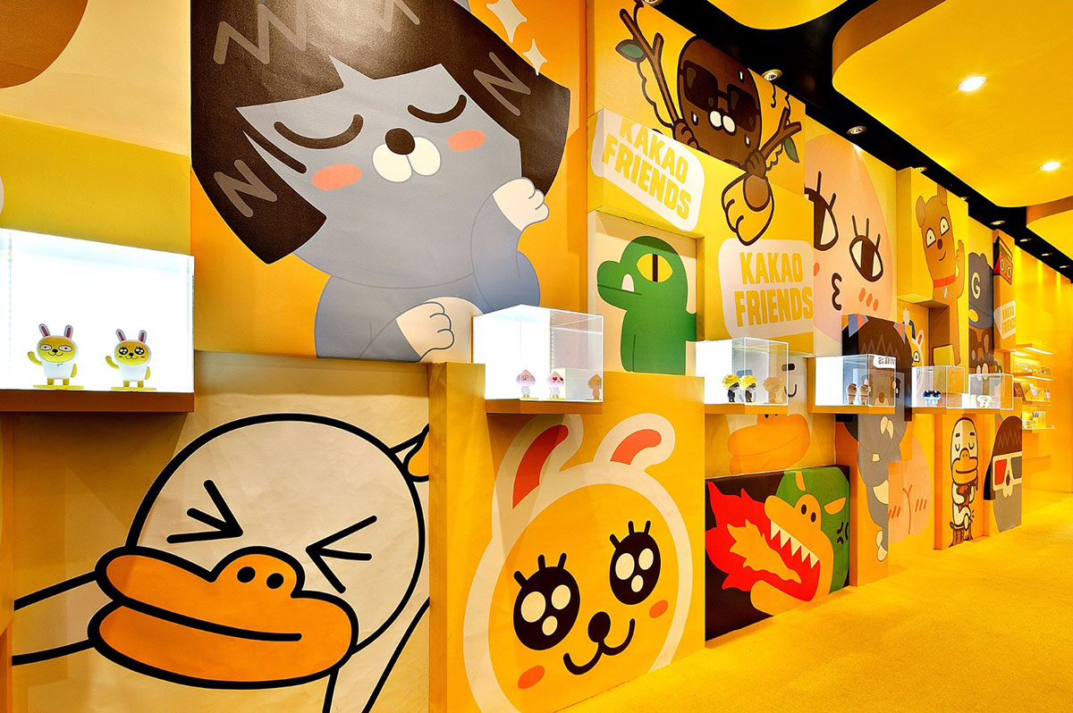 KAKAO主題展覽策劃了那么多萌萌表情人物，看得心都酥了