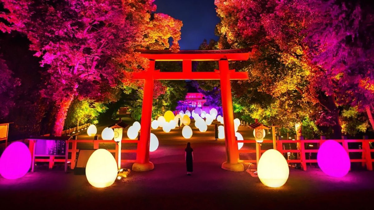小伙伴們快看過來，TeamLab又帶新作品來世界遺產(chǎn)京都“下鴨神社”了